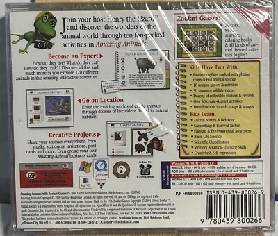 DK Amazing Animals [Win & Mac CD-ROM] 9780439800266 - Bonus