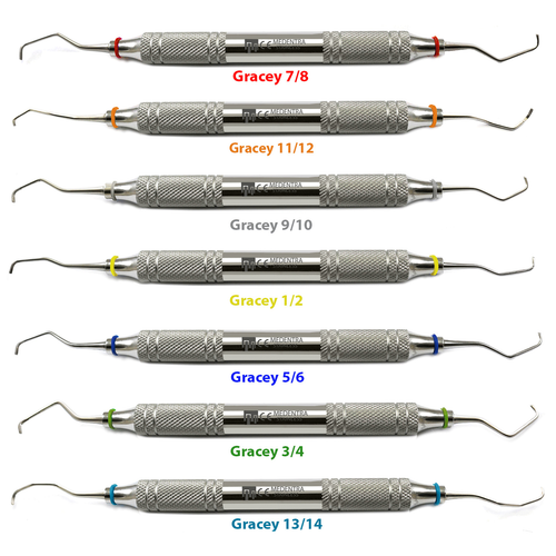 Periodontal Curettes Gracey Scaler 1/2 3/4 5/6 7/8 9/10 11/12 13/14 Light Weight