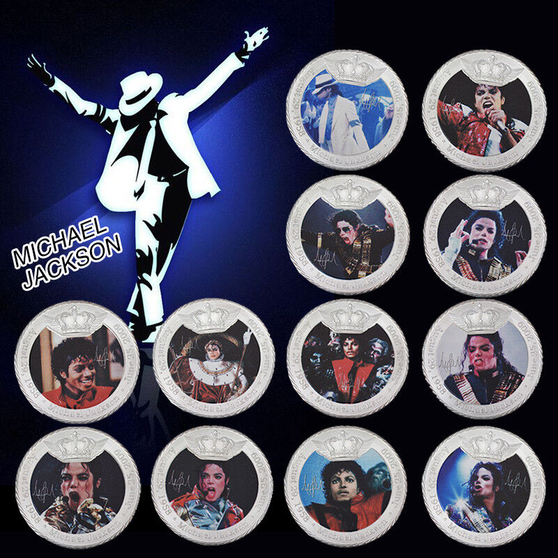 WR 12X Michael Jackson Silver Collector Coin Set History World Tour Memorabilia