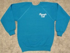 Vtg 1980s TRYANGLE CLUB Pullover SWEATSHIRT Mens SMALL Made In USA 50/50 Shirt