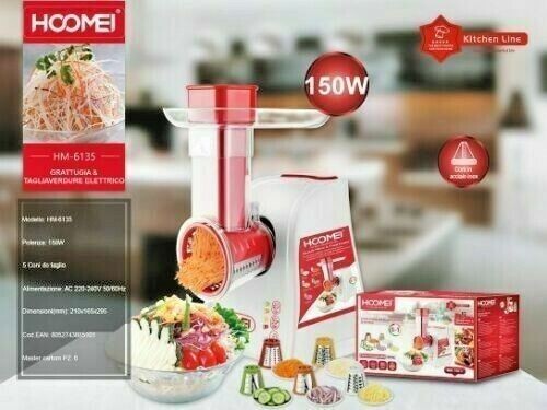 Offerta Grattugia Elettrica Multifunzione 5 in 1 Affetta Taglia