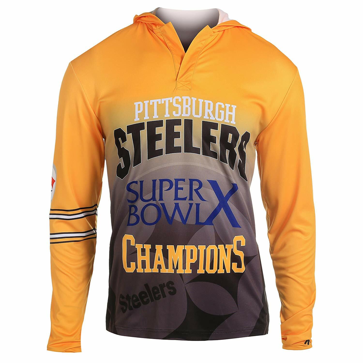 Футболка с капюшоном Forever Collectibles NFL Men Pittsburgh Steelers Super Bowl Champions
