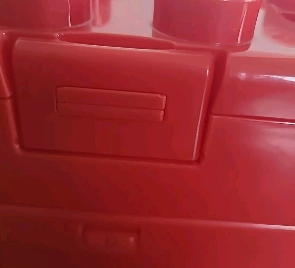 LEGO Elements Red Brick Storage Carrying Case with Handle&Drawer 2013