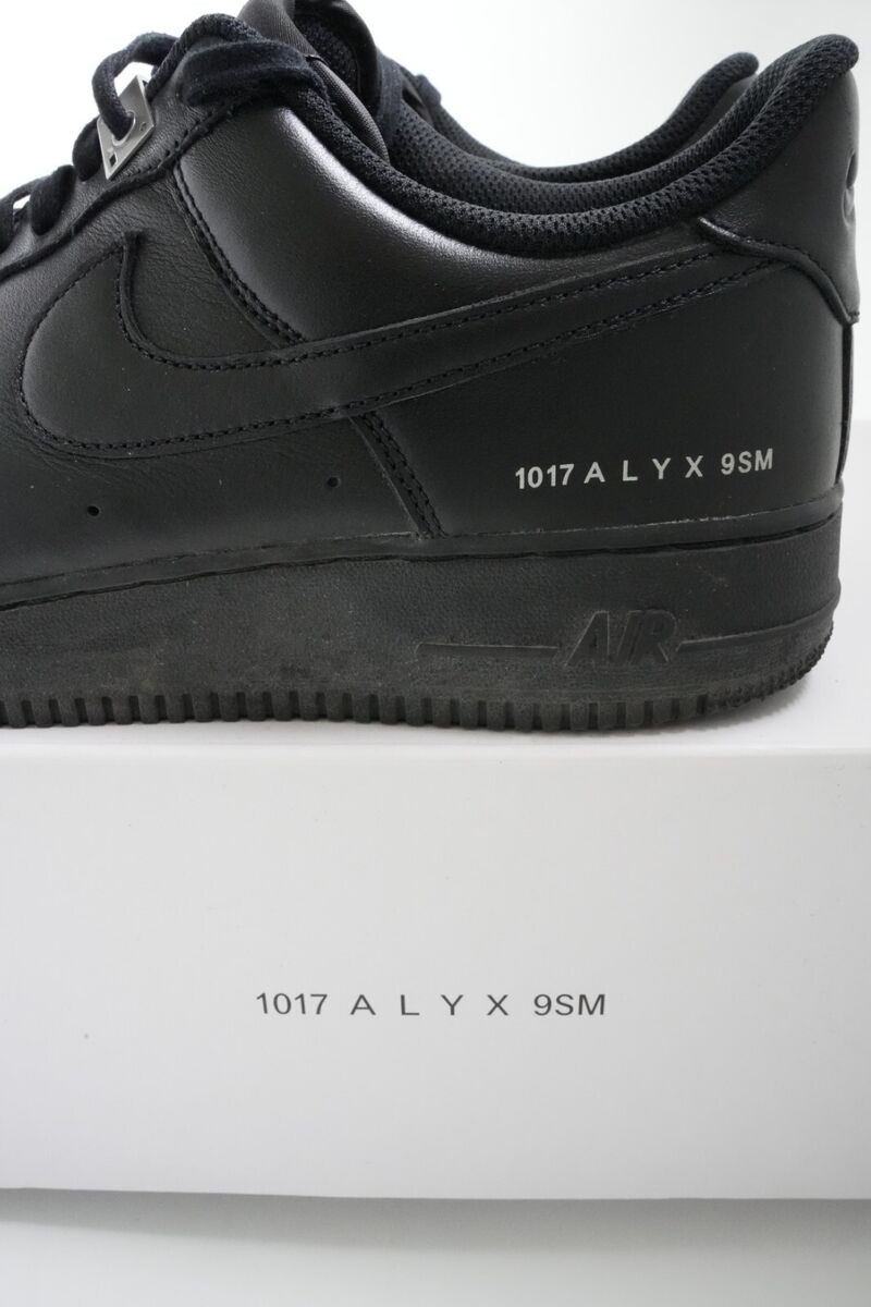 Alyx x Nike Air Force 1 Low “Black”, UK 9.5, EU 44.5, CM Alyx x Nike Air Force 1 Low “Black”, UK 9.5, EU 44.5, CM