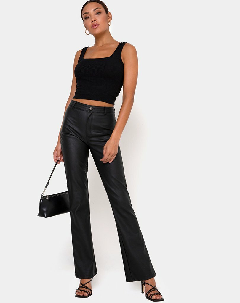 Zorea Trouser Motel Leather Trousers Zorea Trouser Zolen Flare