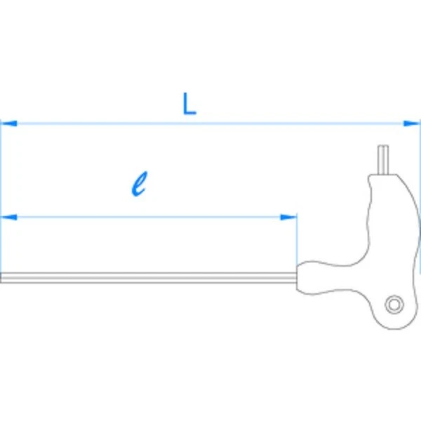 Lot de 5 Clés Allen mâle 6 pans à poignée en L - King Tony - garantie à vie - Photo 2/2