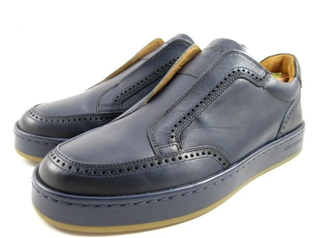 Allen Edmonds «BECKETT» кожаный надевающийся кроссовки 9 D темно-синий * носили один раз (504N) - Изображение 4 из 4