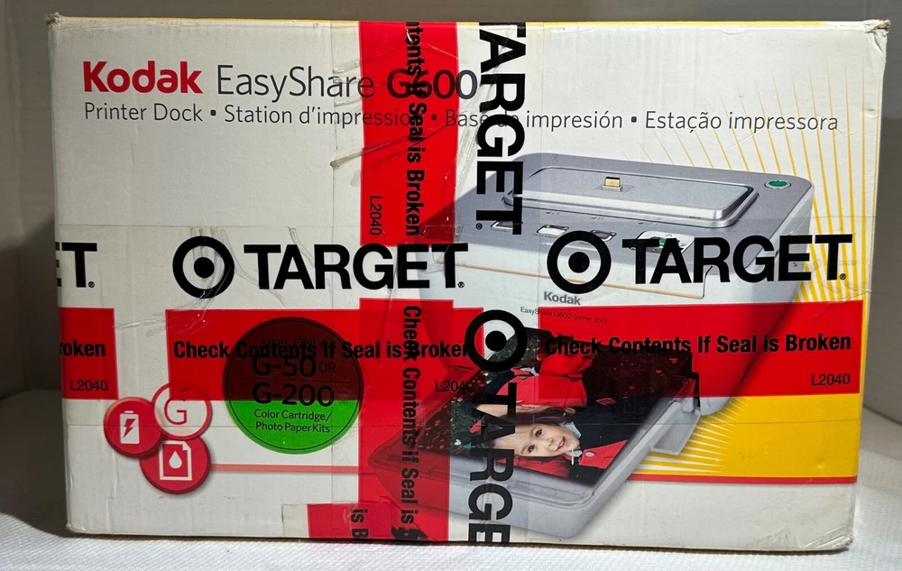 Kodak EASYSHARE G600 Digital Photo Printer Dock NEW Open Damaged box