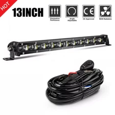 14 inch LED Light Bar Spot Flood Combo Truck SUV ATV 4WD Driving + Wiring Kit