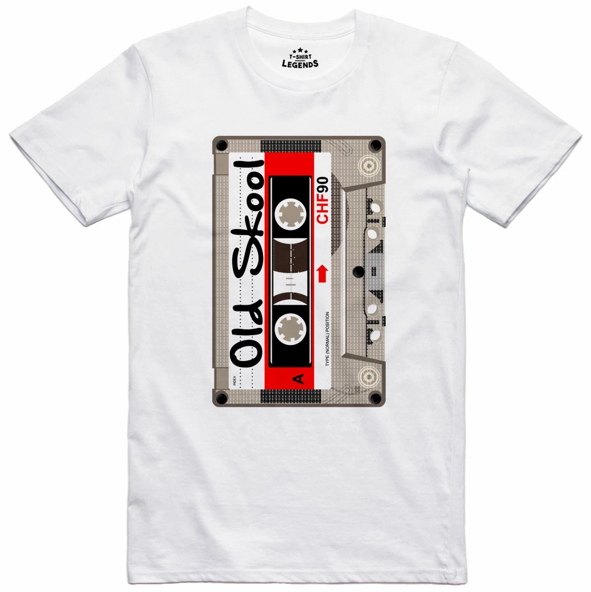T Shirt Mens Old Skool C90 Cassette Music Design Regular Fit