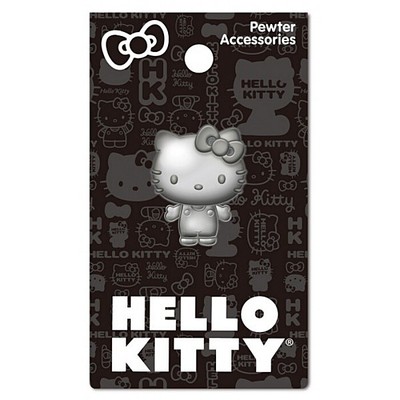 Hello Kitty Standing Figure with Arms Out 3D Pewter Metal Pin NEW UNUSED