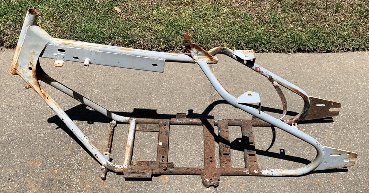 1957 CUSHMAN EAGLE SCOOTER FRAME CHASSIS ONLY, GENUINE, ORIGINAL