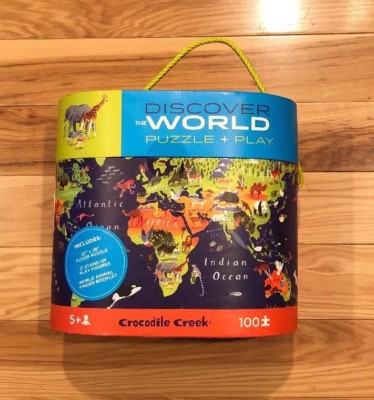 Discover the World CROCODILE CREEK 100 Ct Floor Puzzle Play Figures  Discontinued