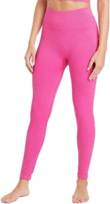 JoyLab Seamless High-Rise Festival Hot Pink  7/8 Length Legging SIZE XS