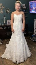 lace wedding dress size 8