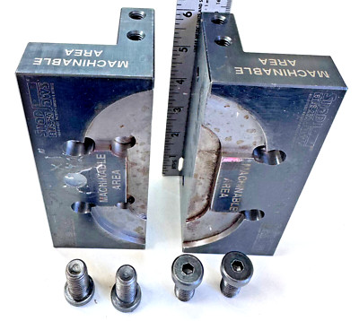 Snap Jaws 6TJS-250 6  Top Jaw Steel 2-1/2 Tall (Fits Over Vise) (remachinable)