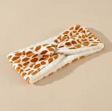 PLUSH Giraffe Soft Fleece Spa Hair Band Wrap Headband Make Up Bath Facial Yoga
