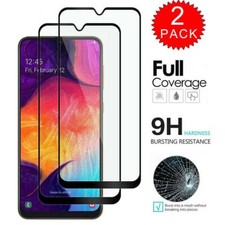 For Samsung Galaxy A12 A32 5G Full Cover Tempered Glass Screen Protector -Black