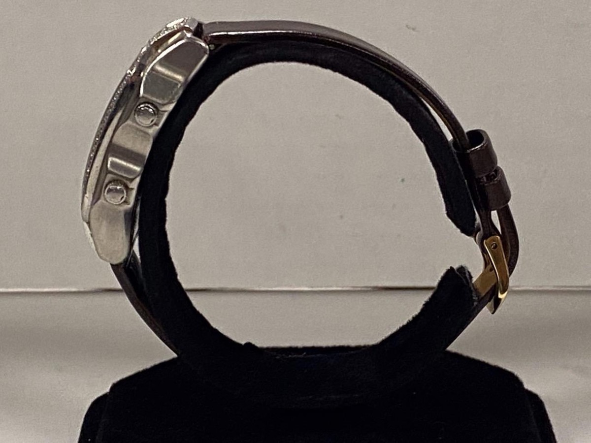 Philip Stein Teslar dual time watch, diamond bezel, MOP dial, NEW black strap Philip Stein Teslar 2 Time Zone Black Dials 44 x 30 MM | New  main image 3