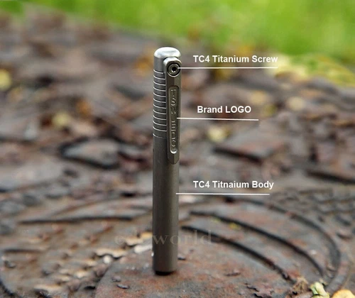 TC4 Titan Tragbar Signatur Stift Tasche Kugelschreiber Outdoor Reise EDC Gear - Bild 5 von 12