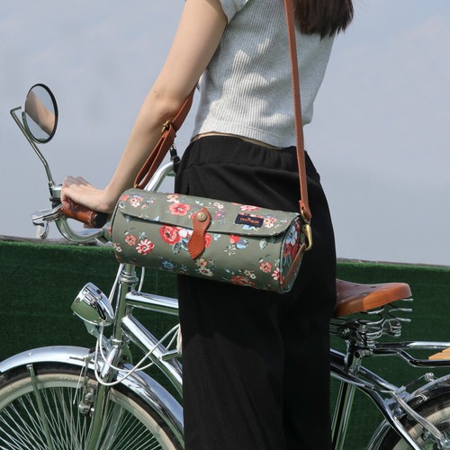 TOURBON Borsa Manubrio Bici Donna Bicicletta Coda Cerniera Marsupio Messenger Pack US - Foto 10 di 22