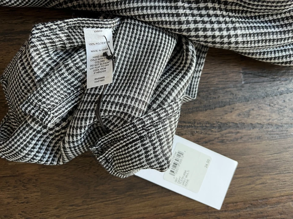 Bufanda a cuadros Leith gris Multi Glen nueva con etiquetas (A60347) Foto 2 de 4