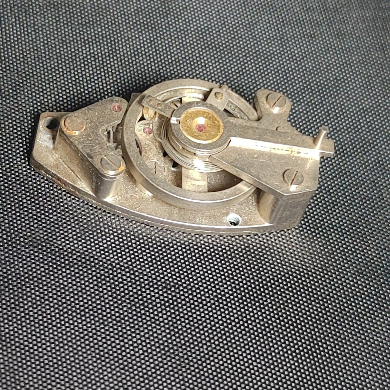 Clock Watch Makers Parts Repair Brass Silver toned Jeweled Platform