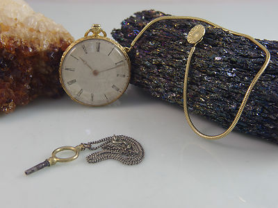 ANTIKE VINTAGE TASCHENUHR IN 750 18K GOLD UHR 333 er GOLD UHREN