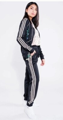 Adidas Originals Love Revolution 2Pc Love Set Black Floral Xs, Xl