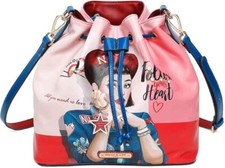💕NWT Nicole Lee ‘Daisy Takes Love’ Drawstring Balloon Tote Bag💕