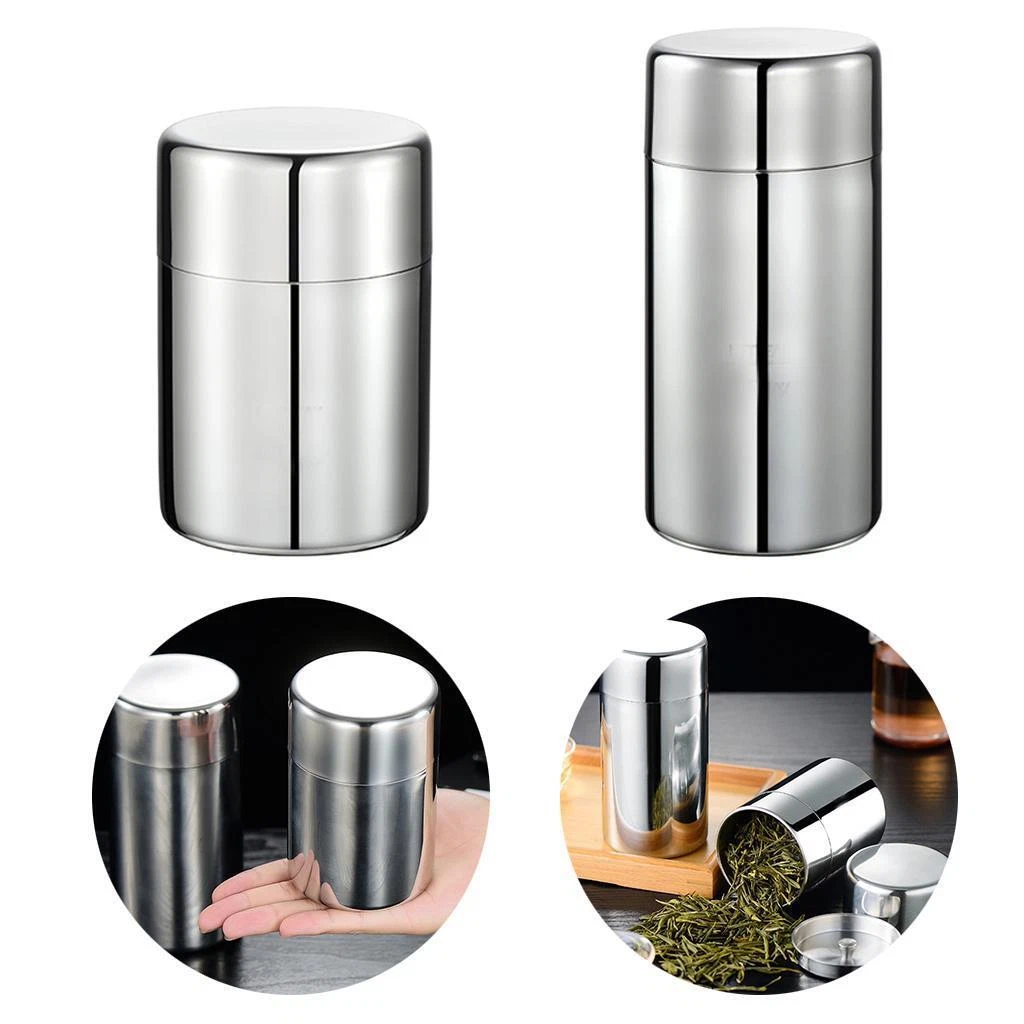 Stainless Steel Coffee Tea Container Jar Airtight Canister for Beans,