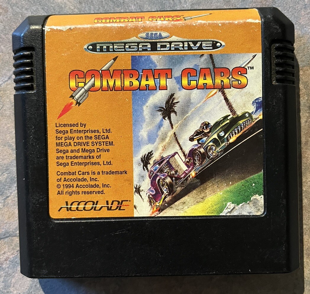 Combat Cars Sur SEGA Megadrive - Complet PAL - Très Bon état - Jeu De Course 1994