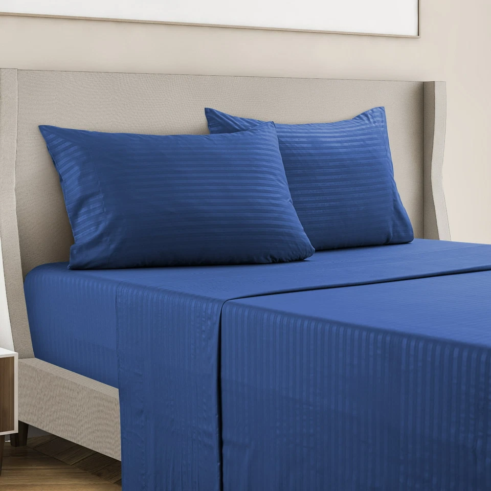 Juego de sábanas de bolsillo profundo de 4 piezas serie 1800 juego de sábanas de microfibra de lujo para hotel