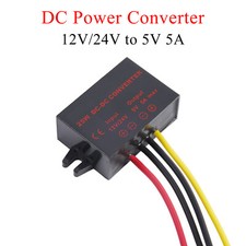 Mini DC12V-24V to 5V5A Power Converter 25W Auto Buck Regulator Step Down Module