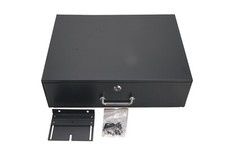 3U 19" Server Case Rack Mount Drawer - Locking Network/IT/ DJ Equipment Storage
