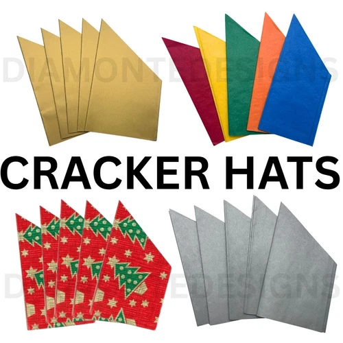Christmas Cracker Hats -  Tissue paper crown hat - Kids Christmas activity UK
