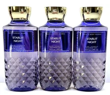 Bath & Body Works Starlit Night Aloe & Vitamin E Shower Gel Full Size Lot of 3