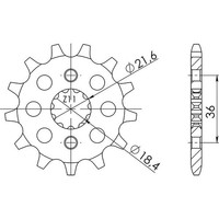Ritzel P520 - Z13 (DIS.20304) Honda 250 NX AX1 88/93