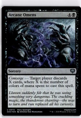 MTG SOS *Foil Arcane Omens 73 NM U Secrets of Strixhaven 2026