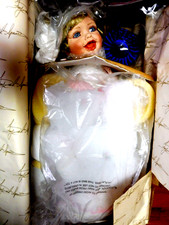 FAYZAH SPANOS/PRECIOUS HEIRLOOM PORCELAIN  CLOTH "TOOTSIE CUTSIE" NIB W/COA
