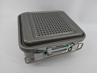 V. Mueller Genesis Stainless 12'' x 11'' x 6'' Sterilization Container (No Basket)