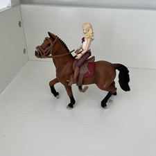 Schleich Horse Club Rider And Tack Set No Horse Included Farm World Lot Used
