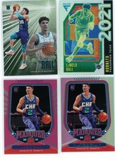 4 * LAMELO BALL * 2020-21 FLUX FRESHMAN YEAR SILVER HOLO + PINK MARQUEE RC 