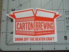 CARTON BREWING Nueva Jersey Barco Cerveza 077XX PEGATINA Calcomanía Cervecería Artesanal C