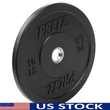 Rubber Bumper Plates 10 15 25 35 45 lb Olympic Weightlifting Gym Equipment New