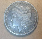 Old 90% Silver US Coin Lot 1885-P Morgan Silver Dollar VF-XF KM#110 .7734 Oz ASW
