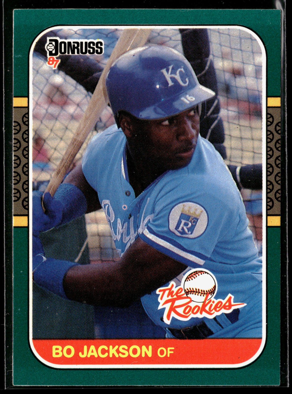 Bo Jackson 1987 Donruss The Rookies #14 Kansas City Royals 2