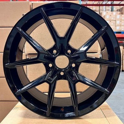 18'' FL5 CIVIC TYPE R STYLE GLOSS BLACK WHEELS RIMS FITS HONDA ACURA 5X114.3