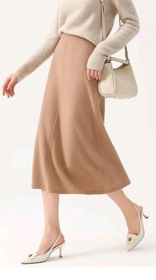 Vineyard Vines 100% Merino Wool A-line Midi Skirt Sz XXL Camel Heather Nwt $178