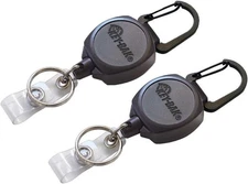 Key-Bak Sidekick Professional Heavy Duty Self Retracting ID Badge / Key Black 